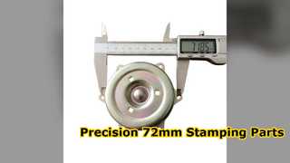 Parti per stampaggio rotonde zincate da 72 mm | Componenti metallici di precisione