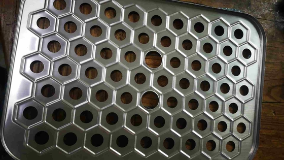 Produttori forniscono piastre di ferro perforato galvanizzato maglia di perforatura esagonale piastra di perforatura esagonale